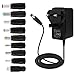 Price comparison product image EFISH 12V 2A 24W Switching Power Supply Adapter Wall Charger with 8 Selectable Adapter Tips & Micro USB Plug
