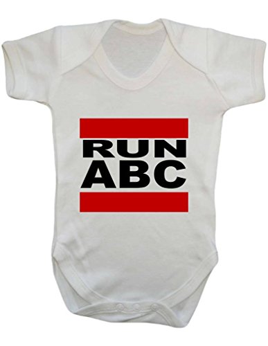 Run ABC Run DMC Parody Alphabet Music Funny Baby Onesie Vest