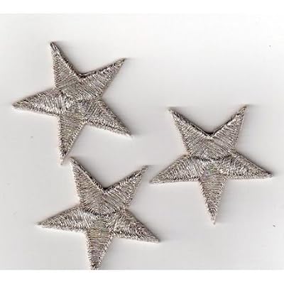 Thermo Badge La Mode Ecusson thermocollant 3 Petites Etoiles Coloris Argent