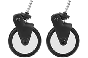 HZTYYIER Stroller Wheels Replacement Universal, Baby Strollers Rubber Wheels Accessories for Yoya/Vovo Wheel Kids Carriage with Tools(Front Wheels)