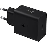Samsung EP-T6010 Orijinal Şarj Cihazı 60 W S&uuml;per Hızlı Şarj, USB-C Bağlantı Noktası (Kablosuz), Siyah