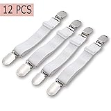 Longitud Ajustable - De 11.8 a 39 pulg. Soportes de ángulo de cama ajustables, sujetadores elásticos, clips, cubre colchones, cobertores, sábanas. Siempre mantenga los artículos estables después del uso, lo suficiente para satisfacer sus diferentes necesidades.