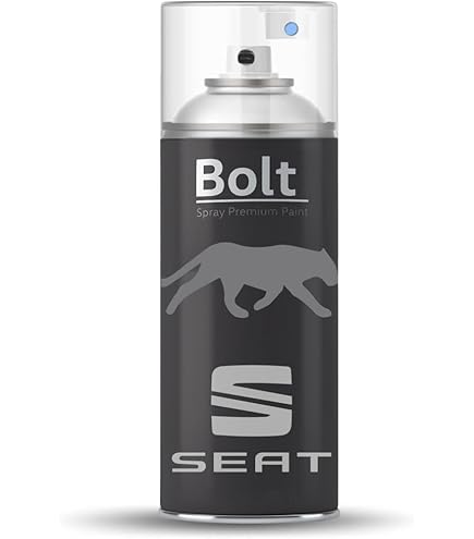 Alex Flittner Designs Vernis Voiture Pulvérisation Kit Pour Seat 90E Blanc Alpino 2K Vernis Transparent Basislack Aérosol Spray 2x400ml