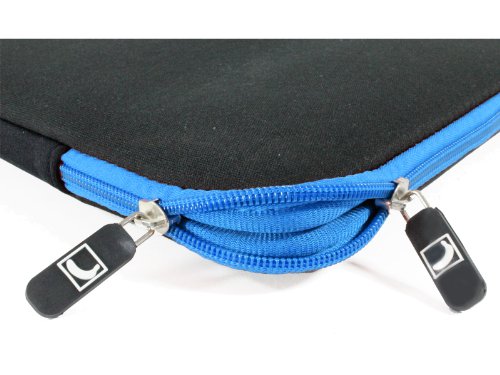 COOL BANANAS ShockProof MacBook Air 11 Zoll Hülle | Sleeve | Laptop-tasche mit strapazierfähigem Nylon | höchster Schutz durch Memory-Foam-Kern | leicht zu reinigen | wasserabweisend | Farbe Blau - 2