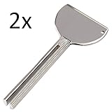 ECENCE 2x Tube squeezer Metal tube presser Squeeze out tubes Tube roller Tube wringer 1402010102