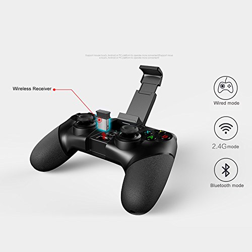 Docooler iPega PG-9077 Bluetooth Gamepad Inal  mbrico Android Gamepad Telesc  pico Joystick para Win XP Win7 8 TV Box Tablet PC iPhone iPad Samsung Galaxy Note HTC LG iOS Android