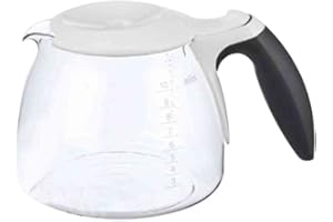 ‎BRAUN HOUSEHOLD Braun Household Kaffeekanne BRSC011, Glaskaraffe mit klappbarem Kunststoffdeckel, Zubehör für Braun Household CafeHouse Kaffeemaschine, für bis zu 10 Tassen, spülmaschinenfest, Schwarz