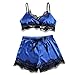 Produktbild Damen Reizvolle Nachtwäsche, Bluelucon Damen Sexy Body Dessous Rückenfrei Spitze Bodysuit Negligee Reizwäsche Unterwäsche Babydoll Lingerie Erotic Dessous Set
