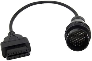 Baceyong 1 st I-VE-CO-38 stiftkabel kompatibel med M-ercedes B-enz, 38 stift till 16 stift OBD OBD2 OBDII diagnostisk adapter