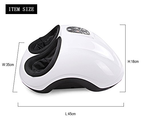 Shiatsu masajeadores eléctricos del pie con calor y 6 intensidad de la presión de aire 2 calor 2 velocidades opcional