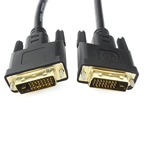 Incutex High Speed DVI zu DVI Kabel mit vergoldeten Kontakten Dual Link 24+1 Pins HDTV 1080p, 2 Meter - 3