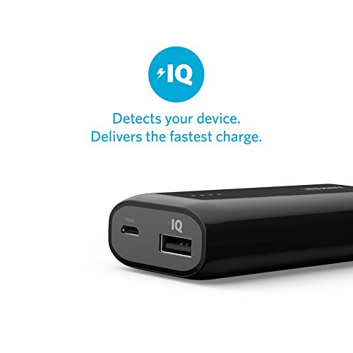 Batterie Externe Anker Astro E1 5200mAh ultra-compacte munie de la technologie PowerIQ  pour iPhone X   8   8 Plus   7   7 Plus   6S   6S Plus   6   5S   5C  iPad 4   Air  Samsung Galaxy S5   S4  Nexus  HTC et autres