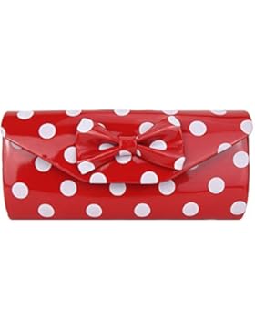 Tasche rot weiß Punkte Rockabilly by Ella Jonte kleine rote Handtasche Clutch