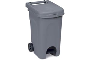 Stefanplast Urban Eco Abfalleimer für Pedal, 60 l, Grau