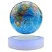 Produktbild XHHWZB Magnetschwebebahn Magnetschwebebahn Floating Rotating Drahtlose Übertragung Touch Control DREI Gänge Blue Globe Schwarz Plattform LED Anpassung Wohnkultur (Farbe : Style B)