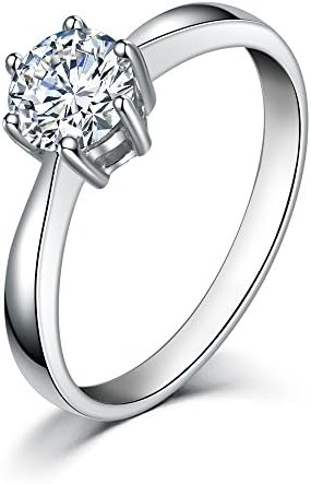 GUIJI Fashion 925 Solid Sterling Silver Ring Classic Women Beautiful Gift (Perimeter 54mm)