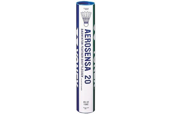 YONEX AeroSensa-20 – Plumes de Badminton (oie), 12 pièces