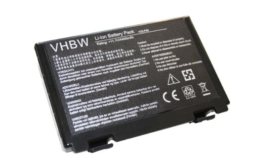 vhbw Li-Ion Akku 4400mAh (11.1V) für Notebook Laptop Asus F52, F82, Ff83s, K40, K40e, K40ij, K40in, K50 wie A32-F82, A32-F52, L0690L6.