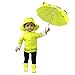 Produktbild ZITA ELEMENT 6tlg Set Puppe Kleidung Regenmantel Regenkleidung Outfit Kostüm für 18 Zoll American Girl Doll Puppenkleidung Puppenkleid Bekleidung Gelb