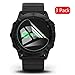 Price comparison product image Voviqi Tempered Glass Screen Protector for Garmin Fenix 6X Pro Solar, Soft TPU Full Coverage Screen Protector, Crystal Clear Skin Film [Bubble Free] Garmin Fenix 6X Pro Solar, 3 Pack
