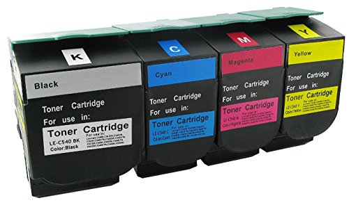 4 Toner kompatibel für Lexmark C540 C544 SET - 2