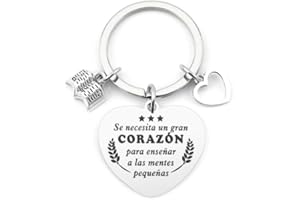 TWIDELS Llavero Profesor Profesora Regalo Profesor Profesora Maestro Maestra Regalo Profesora Guarderia Regalos Profesores Regalo del Día del Maestro Acción de Gracias Regalo de la Graduación Jubilación