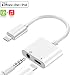 Produktbild Kopfhörerbuchse Adapter für iPhone Dongle Dual Audio Kabel 4 in 1 Splitter A-White