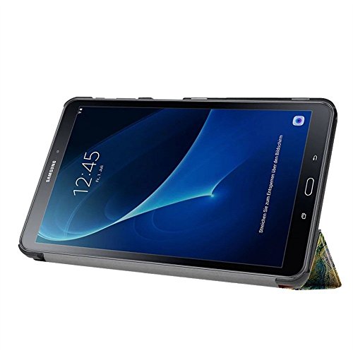 Ledertasche Samsung Tab A6 Hülle,Etui für Galaxy Tab A 10.1 Zoll,- Schutzhülle für Samsung Galaxy Tab A 10.1 Zoll Wi-Fi/ LTE (2016) SM-T580N/SM-T585N Tasche - 4