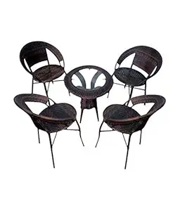 A K Furniture Furniture Garden Outdoor Set in Brown