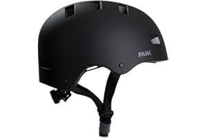 ‎PANK URBAN MOBILITY PANK Premium Urban Fahrradhelm Herren Damen Skaterhelm BMX E-Scooter Skateboard Scooter Inlineskates Halfpipe Helm Fahrrad Fahrradhelm mit Licht & weicher Polsterung
