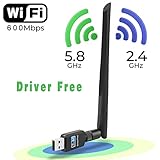 adaptador wifi para tv lg media markt ⚡ Velocidad inimaginable: con una velocidad de transmisión inalámbrica de 600Mbps, la velocidad del dongle wifi es muy rápida, no necesita perder tiempo esperando que sus imágenes y archivos se carguen y descarguen o videos para almacenar en búfer. Disfrute de alta velocidad cuando vea videos, juegue juegos, transfiera archivos, navegue por Internet o compre en línea con un receptor inalámbrico.