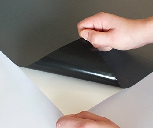 Selbstklebende und magnetische Vinyl- Tafelfolie in verschiedene Größen | Kreidetafel | Farbe: Grau | Formate: 50x70cm|100x50cm|100x75cm|100x150cm|100x250cm|100x300cm|100x500cm | inkl. 2xKreide + 10er Set SuperMagnete| Kreidetafel | Wandfolie (100×150 cm) - 5