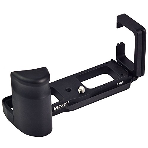 MENGS® E-M5 II 1/4 - Placa con Forma de L para Cambio rápido de Tornillo de 1/4 Pulgadas para la cámara Olympus E-M5 II