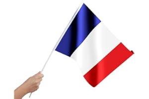 THE REPLICANT Drapeau Français avec Baguette/Dimension : 30 x 45 cm