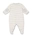 Petit Bateau Baby-Boys Salut Striped Footies, Grey (Lait/Poussiere), 3-6 Months (Manufacturer Size:6 Months)