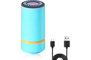 Uadme Portable Food Vacuum Sealer Machine, Mini USB Rechargeable Cordless Handheld, for Food Storage, Sous Vide Preservation Cooking