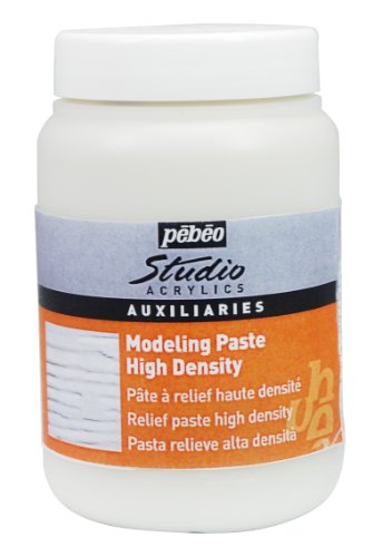 Pébéo - Modeling Paste Studio Acrylics Haute Densité - Modeling Paste Pébéo Acrylique - Pâte Pour Reliefs et Empâtements - Auxiliaire Acrylique Blanc 250 ml