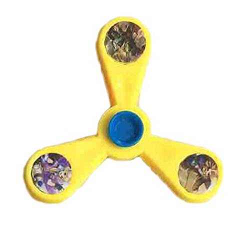 Yovvin Fidget spinner Tri-spinner Toys Stress Reducer for Children Color Random