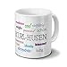 Produktbild Städtetasse Kurl-Husen - Motiv "Positive Eigenschaften" - Stadt-Tasse, Kaffeebecher, Mug, Becher, Kaffeetasse - Farbe Weiß