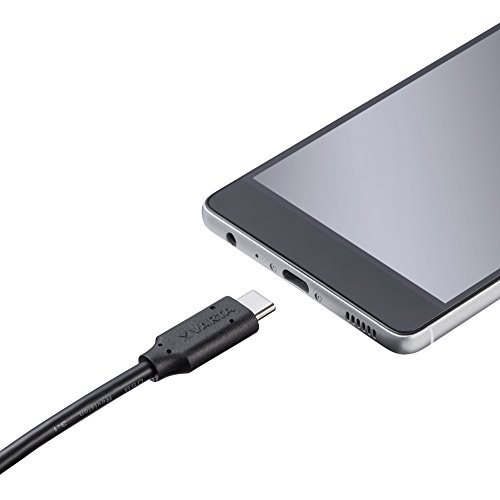 Varta Speed USB Typ C Lade- & Datenkabel für USB Typ C kompatibel mit Geräten wie Macbook 12“ (2015) & Pro, Samsung Galaxy, Google Nexus 5X/ 6P, OnePlus 2/ 3, Lumia 950 / 950XL, Huawei P9 & Zen Pad 8.0, Sony Xperia XZ – Schnellladekabel Synchronisationskabel USB Type C Kabel – 1m Länge – Schwarz - 4