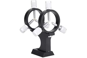 POFET Einstellbare Zeigersucher Zielfernrohr Halterung für Astronomisches Teleskop, Sucherfernrohr-Halterung, Aluminiumlegierung