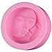 Produktbild BAKER DEPOT Sonne und Mond Gesicht Soft Silikon Form für Seife Fondant Form Handgefertigte Seife Formen Rosa Farbe