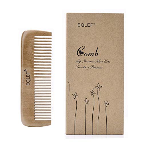 Holz Kamm premiume natürliche Kamm Körperbehaarung Kamm Haare Kamm Mit Zwei Verschiedenen Zahnkämme(Type1)