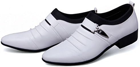 HYLM Men's business casual shoes pointed / tuxedo shoes / wedding shoes , 45 , white