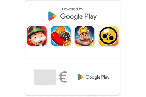 Código Google Play: nuevos descubrimientos y los favoritos de siempre en una tarjeta. Go Play. (Envío por correo electrónico o mensaje de texto; válido solo para España)