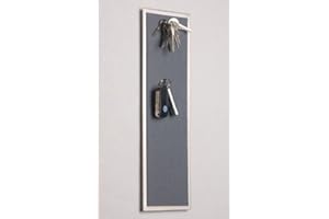 FLUX Objects Magnet - Schlüsselboard aus Edelstahl (42 x 12 cm), mit Filz in Grau