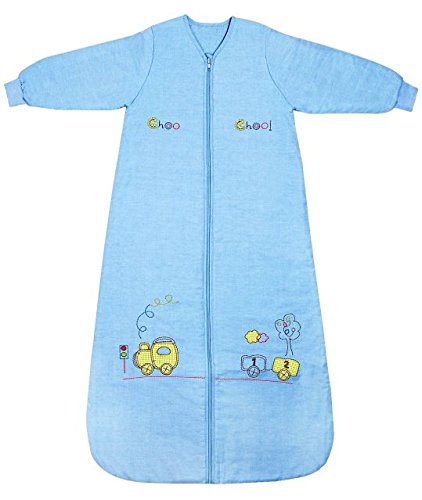 Slumbersac Baby Sleeping Bag Long Sleeves approx. 2.5 Tog - Choo Choo - 12-36 months