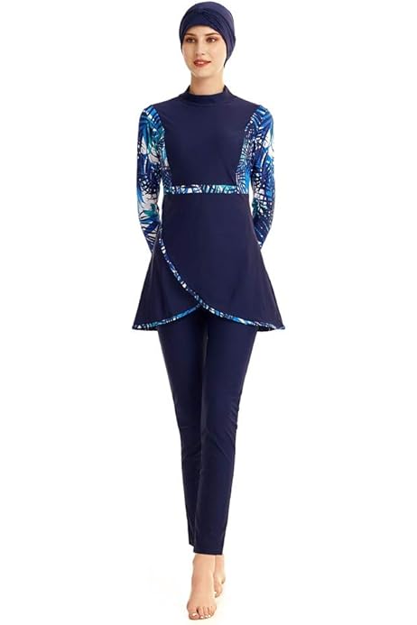 Costume Da Bagno Rash Guard Donna - Modesto, Maniche Corte, Burkini In Poliestere Ed Elastan - Foto 6