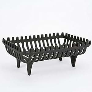 Vintage Old Antique Style Wrought Iron Fire Grate Basket Open Log Coal - View #13
