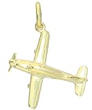 Massiv gegossenes Flugzeug mit einem Gewicht von 2,03 Gramm und einer starken Anhängeröse.